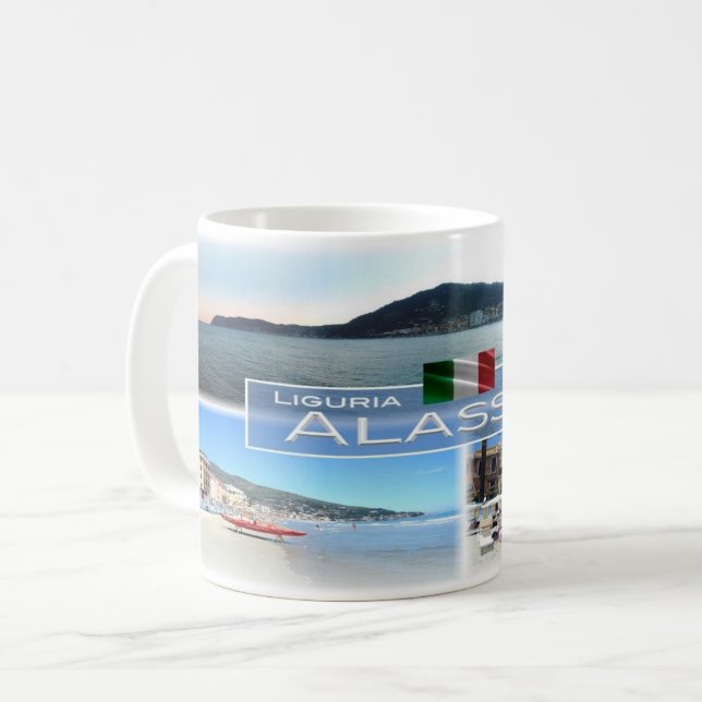 IT-Italien - Ligurien - Alassio - Kaffemugg (Framsida vänster)