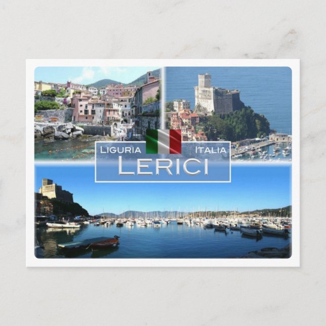 IT-Italien - Ligurien - Lerici - Vykort (Framsida)