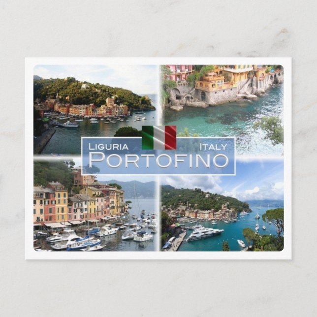 IT-Italien - Ligurien - Portofino - Vykort (Framsida)