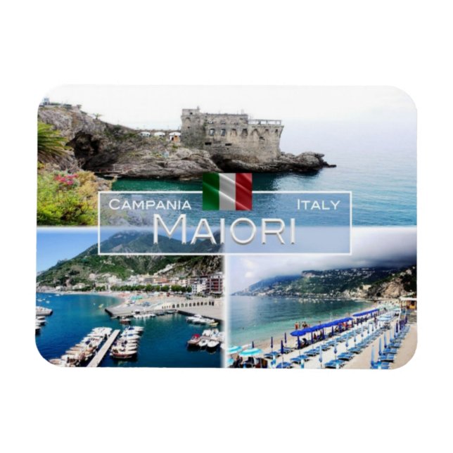 IT-Italien - Maiori - Torre Normanna - Magnet (Horisontell)