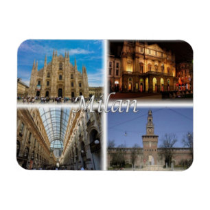 IT-Italien - Milano - Duomo - Sforza Castle - Magnet