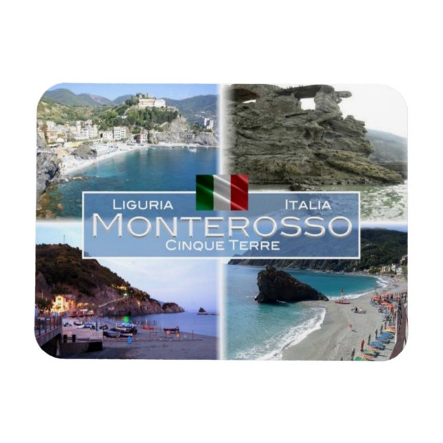 IT-Italien - Monterosso - Cinque Terre - Magnet (Horisontell)
