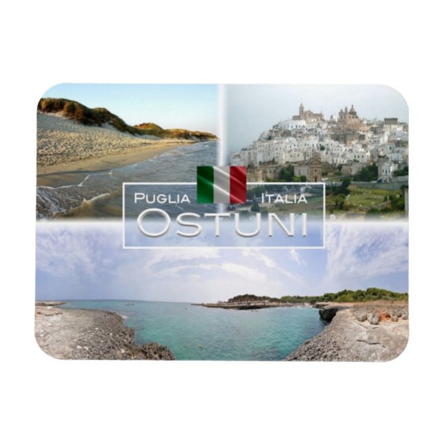 IT-Italien - Ostuni - Magnet (Horisontell)