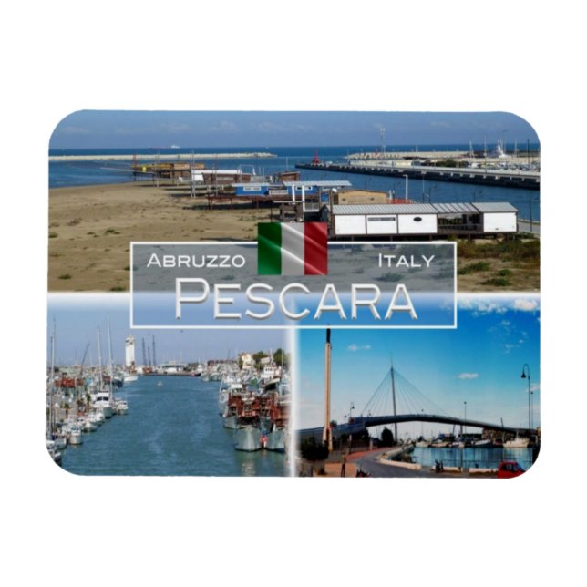 IT-Italien - Pescara - Sea Bridge - - Magnet (Horisontell)