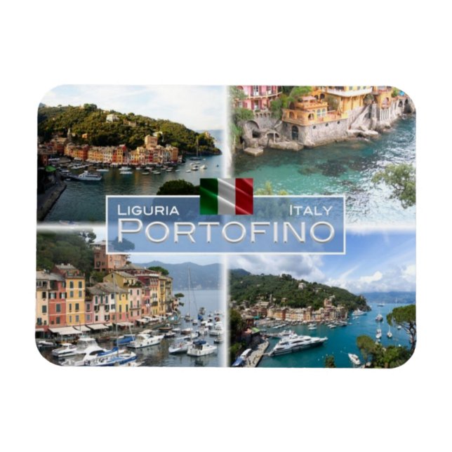 IT-Italien - Portofino - Magnet (Horisontell)