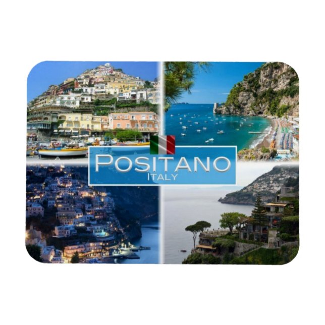 IT-Italien - Positano - Magnet (Horisontell)