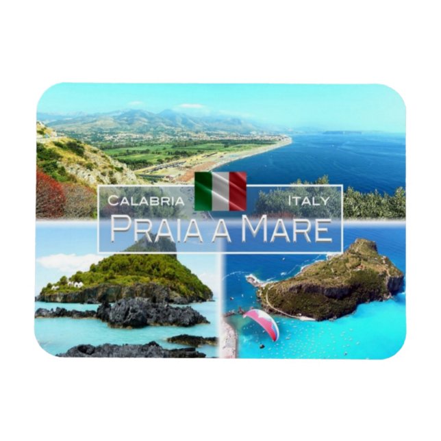 IT-Italien - Praia a Mare - Dino - Island Magnet (Horisontell)