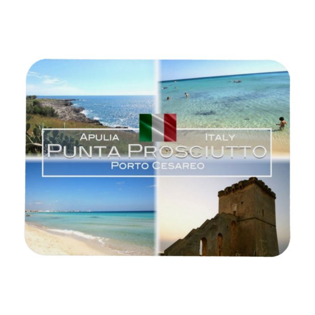 IT-Italien - Punta Prosciutto - Porto Cesareo - Magnet (Horisontell)