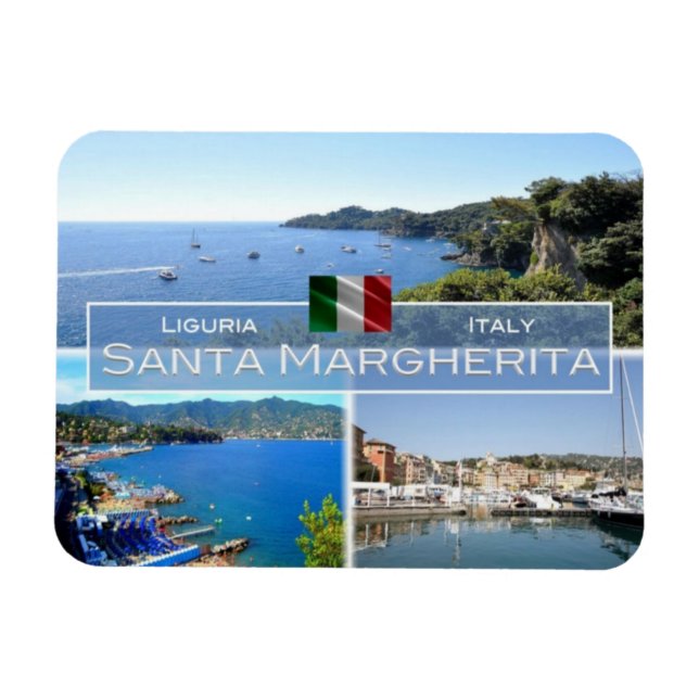 IT-Italien - Santa Margherita ligure - Magnet (Horisontell)