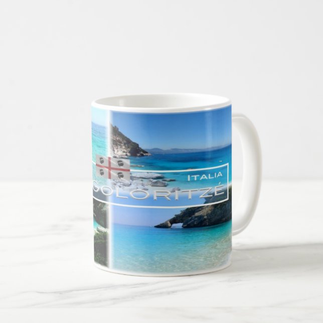 IT - Italien - Sardinien - Baunei - Cove Goloritzé Kaffemugg (Framsida höger)