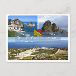 IT-Italien - Sicilien - Bukt i Castellammare - Vykort