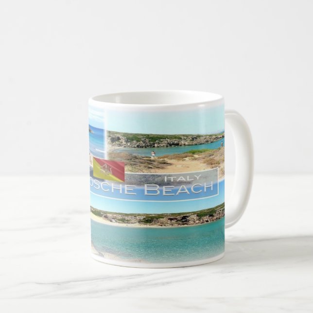 IT-Italien - Sicilien - Calamosche Beach - Kaffemugg (Framsida höger)