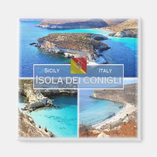 IT-Italien # - Sicilien - Isola dei Conigli - Magnet