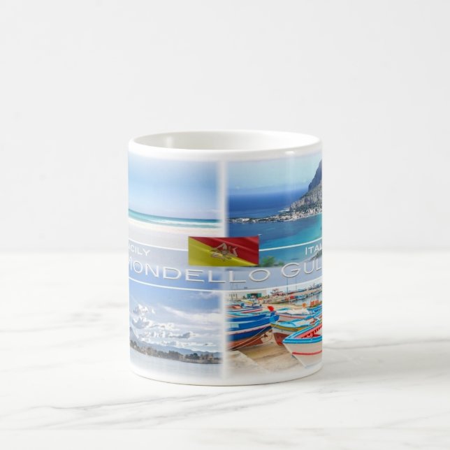 IT-Italien - Sicilien - Mondello Bukt - Kaffemugg (Center)