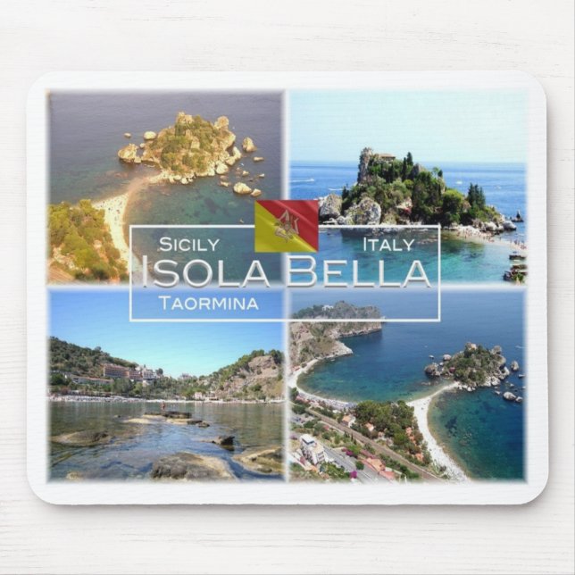 IT-Italien - Sicilien - Taormina - Isola Bella - Musmatta (Framsidan)