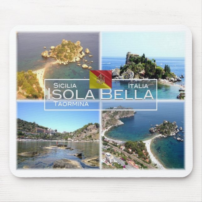 IT-Italien - Sicilien - Taormina - Isola Bella - Musmatta (Framsidan)