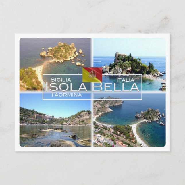 IT-Italien - Sicilien - Taormina - Isola Bella - Vykort (Framsida)