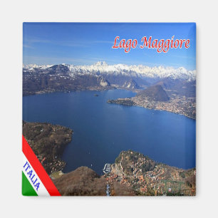 IT - Italien - Sjö Maggiore - Panorama Magnet