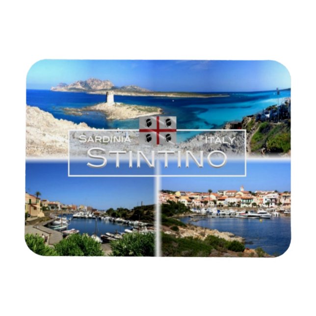IT-Italien - Stintino - Pelosa Torn - Magnet (Horisontell)