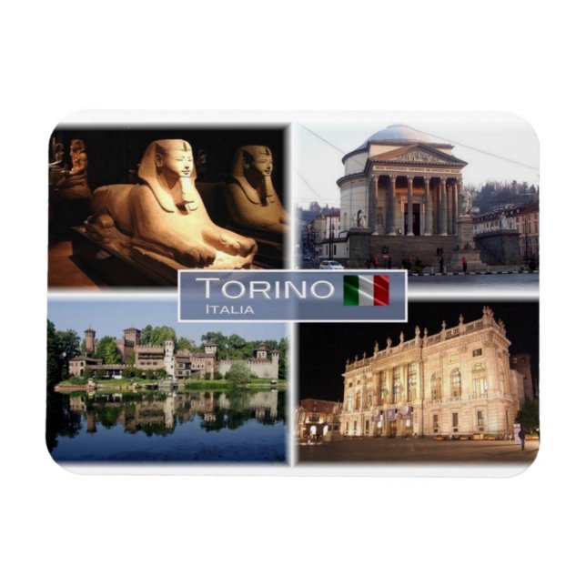 IT-Italien - Torino Turin - Museo Egizio - Magnet (Horisontell)