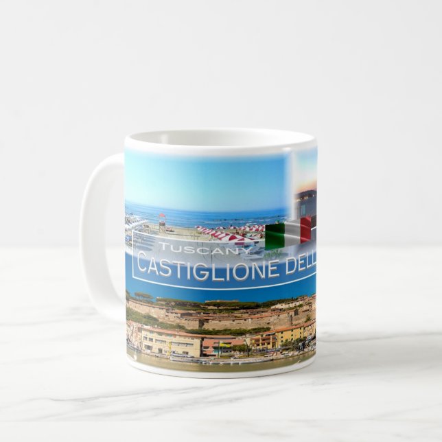 IT-Italien - Toskana - Castiglione della Pescaia - Kaffemugg (Framsida vänster)