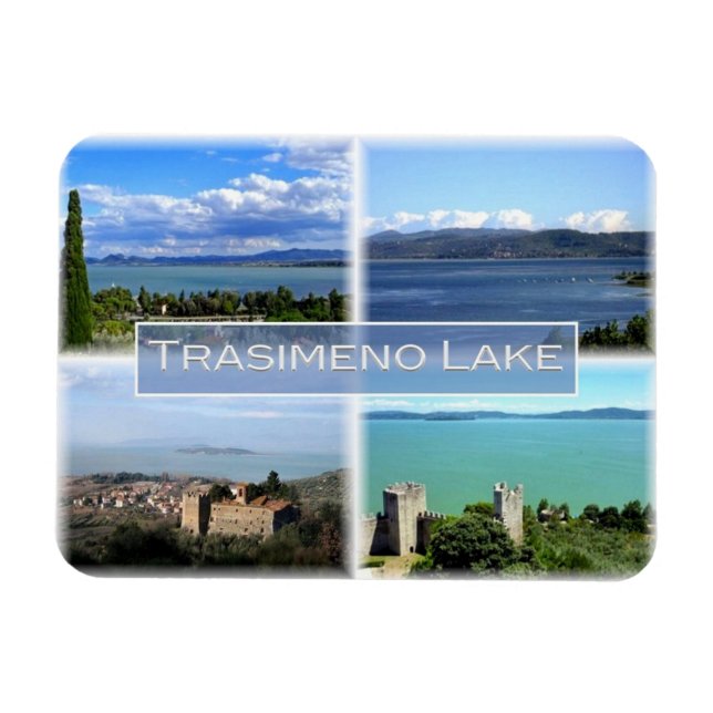 IT-Italien - Umbrien - Trasimeno Sjö - Magnet (Horisontell)