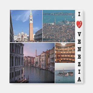 IT - Italien - Venedig - I Kärlek Magnet