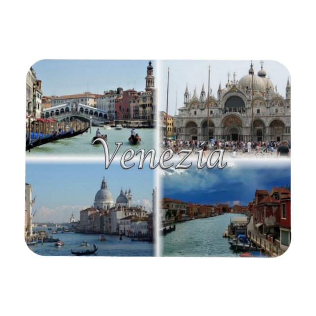 IT-Italien - Venezia - P.zza San Marco - Magnet (Horisontell)