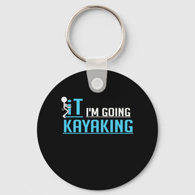 IT jag ska Kayaking Nyckelring (Framsida)