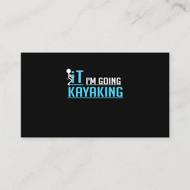 IT jag ska Kayaking Visitkort (Framsida)