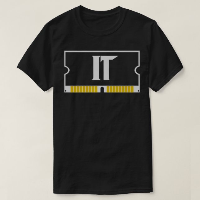 IT-maffian med Ethernet-kabelpremie T Shirt (Design framsida)