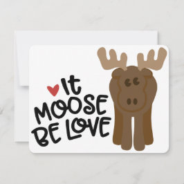 IT MOOSE BE KÄRLEK JULKORT