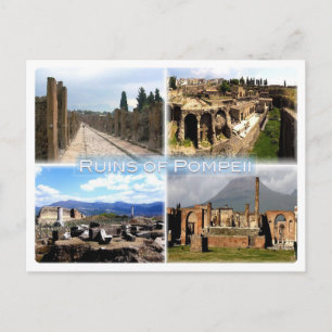 IT Neapel - Pompei - Ruins of Pompei - Hafen - Vykort