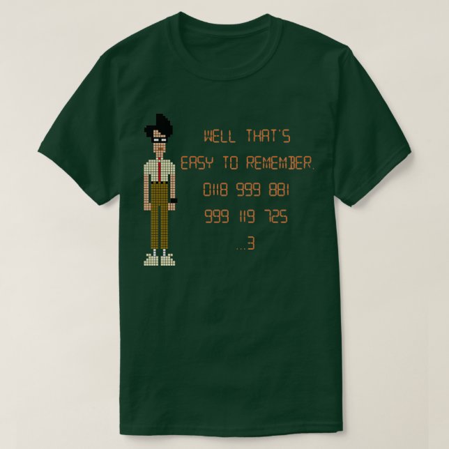 IT-NUMMER 0118 999 881 999 119 T SHIRT (Design framsida)