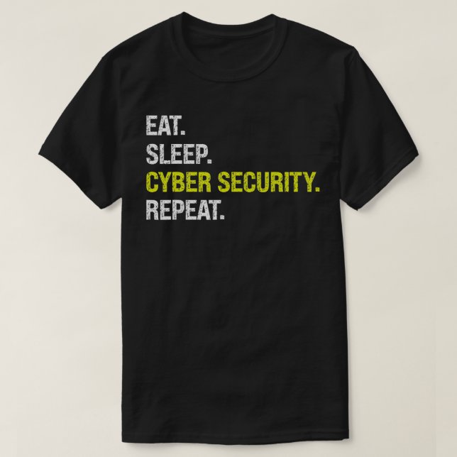 IT och IT i IT-miljö för IT-säkerhet i viloläge T Shirt (Design framsida)
