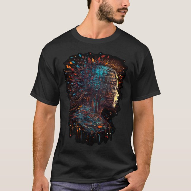 IT-prof. för artificiell intelligens T Shirt (Framsida)