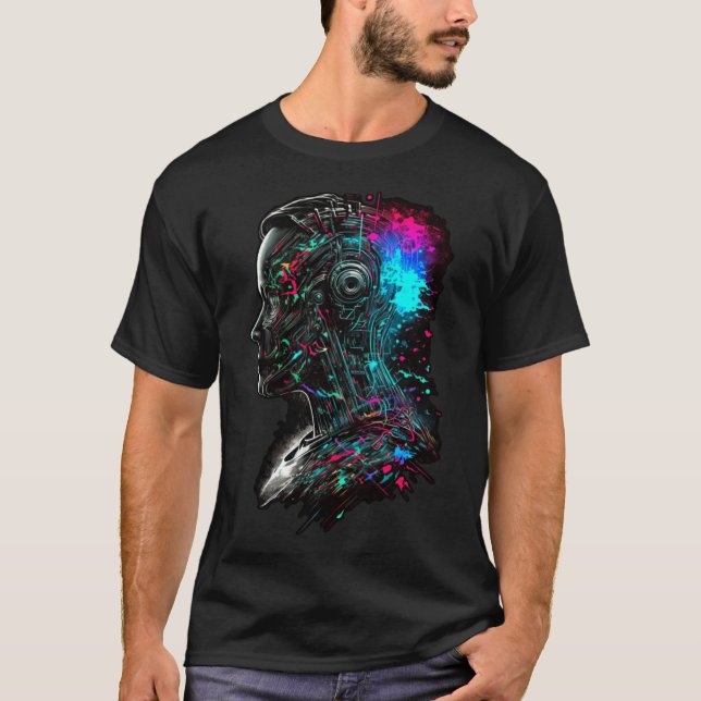 IT-prof. för artificiell intelligens T Shirt (Framsida)