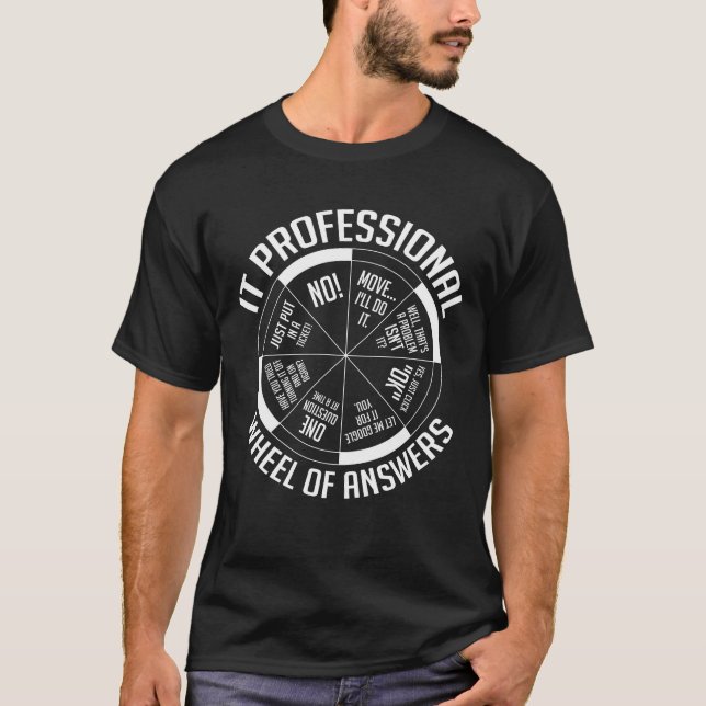 IT-Professionell av svar T Shirt (Framsida)