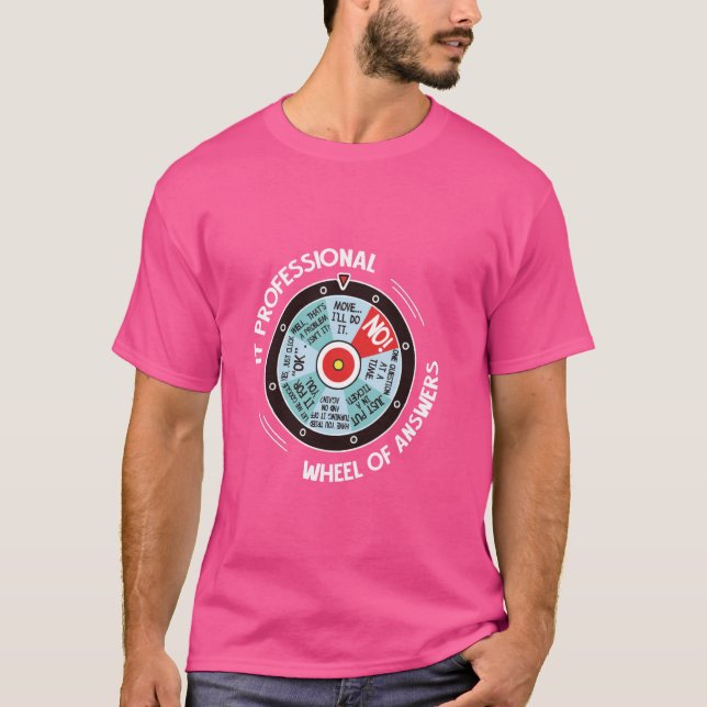 IT-Professionell-hjul för svar - Lönsam IT-teknik  T Shirt (Framsida)