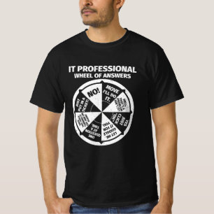 IT-Professionellens Geek Wheel of Responsinformati T Shirt