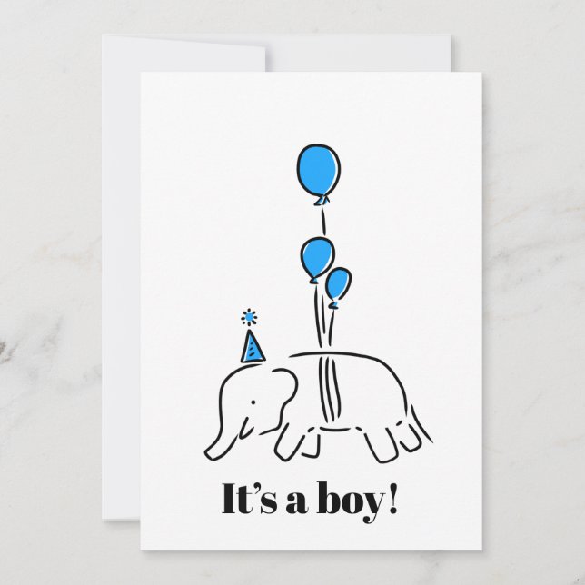 It’s a boy  julkort (Framsida)