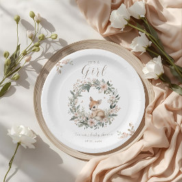 It’s a Girl Floral Deer Baby Shower Table Decor