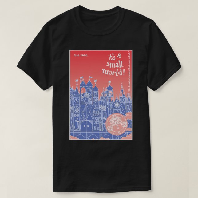 It’s a Small World (pastel + periwinkle)  Classic  T Shirt (Design framsida)