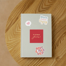 It’s All About Jesus – Christmas Sticker #16 Fyrkantigt Klistermärke
