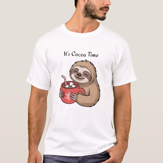 It’s Cocoa Time | Cozy Winter Quote T Shirt (Framsida)