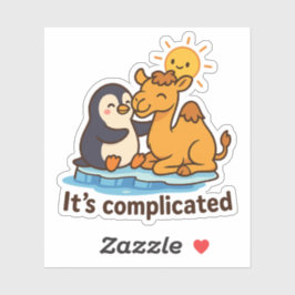 It’s Complicated – Penguin & Camel Hug Klistermärken