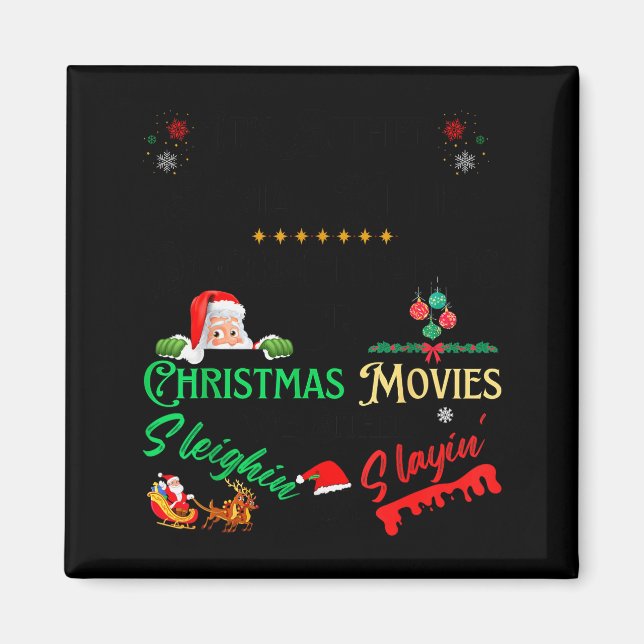 It’s Either Serial Killer Doentaries Or Christmas  Magnet (Framsidan)