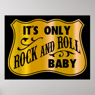 It´s endast sten - och - rulla babyen poster