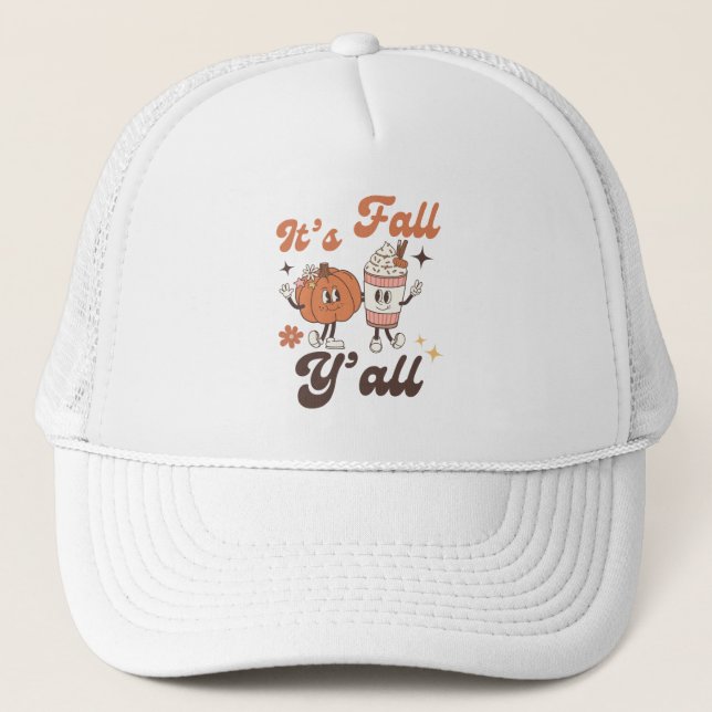 It’s Fall Y’all – Cute Kawaii Pumpkin & PSL Keps (Framsida)
