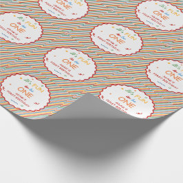 It’s Fun to Be One Colorful Stripe Birthday Presentpapper